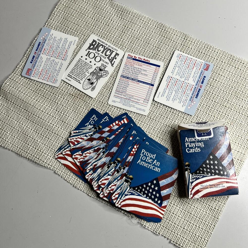 Vintage U.S. Playing Card Co Proud To Be An American Playing Cards Deck‎ USA